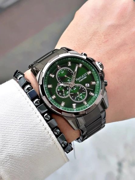 Ferrucci Function FCF13261M.0 Çelik Kordon Erkek Kol Saati - Resim 4