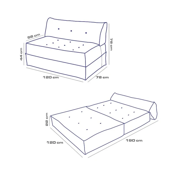 Homedius Mocca Fitilli Kadife Çift Kişilik Katlanır Yatak Olabilen Koltuk-Çağla Yeşili - Resim 6