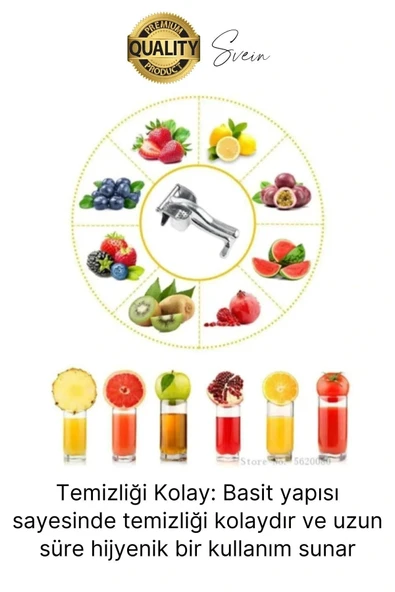 Premium Alüminyum Katı Meyve Sıkacağı Narenciye Portakal Limon Suyu Basınçlı Manuel Ev Mutfak Aleti - Resim 4