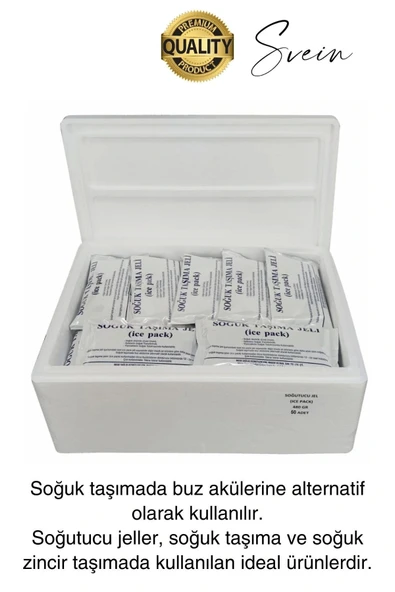 5 Adet 260 gr Soğutucu Jel Poşet Buz Aküsü Yolculuk Seyahat Yiyecek İçin Uygun Uzun Süre Dayanım - 2