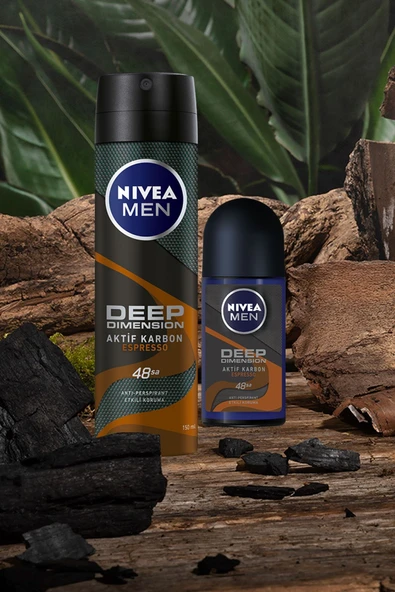 Nivea Deo Sprey Deep Espresso For Men 150 ml - 6