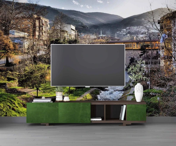 Bursa Irgadı Köprüsü Manzaralı Duvar Kağıdı - Resim 3