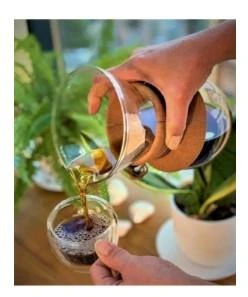 Linanware Chemex Filtre Kahve Demleme Isıya Dayanıklı Borosilikat Cam 600 ml DSG-32 - 3
