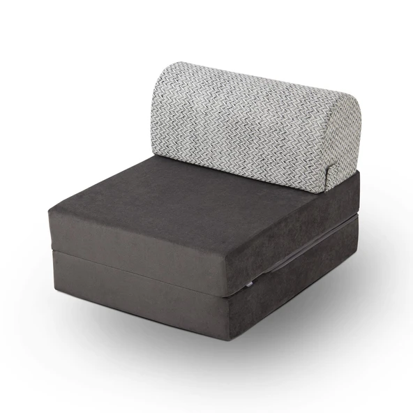 Homedius Magic Yataklı Katlanır Tek Kişilik Koltuk Antrasit Tek