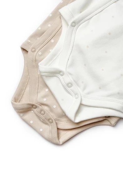 Bebek 2'li Kruvaze Body %100 Organik Pamuk, Bebek ve Yenidoğan Serisi - CSY8103 - 8