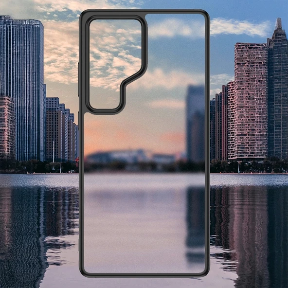 Galaxy S25 Ultra Kılıf Kamera Korumalı Şeffaf Arka Yüzey Zore New Roll Kapak - 8