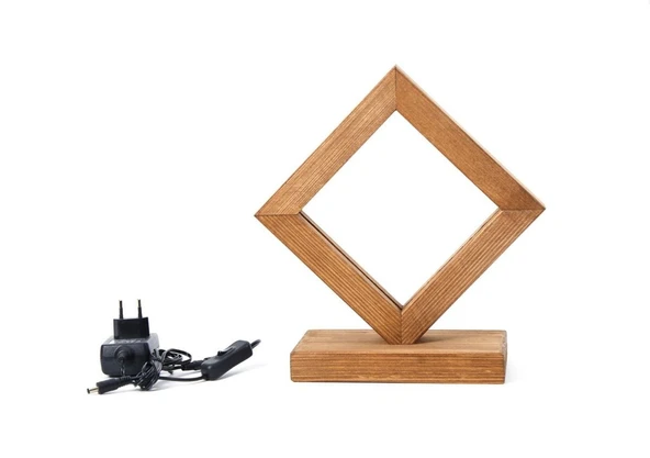 KNLED LED'Lİ AHŞAP MASA LAMBASI (TEKLİ) - 3