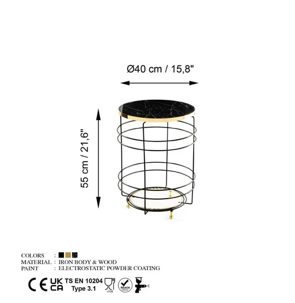 SHB  AHŞAP METAL SEHPA - 4