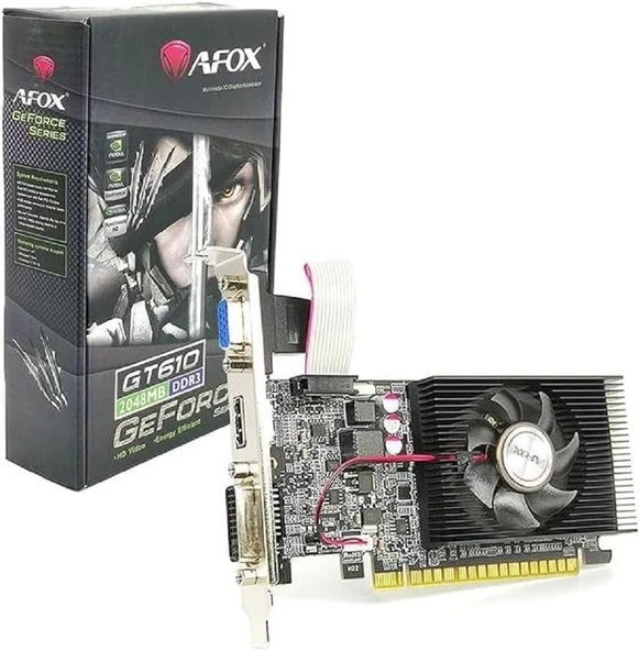 AFOX GT 610 AF610-2048D3L7-V8 64 BIT DDR3 2 GB EKRAN KARTI