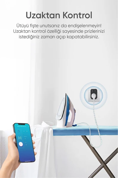 Şımart Teknoloji Akıllı Wi-fi Priz Usb Type-c Akım Korumalı Uzaktan Kontrol - Resim 4