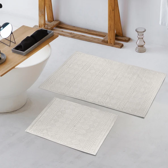 Schafer Home Sue 2 li Banyo Paspası-Ekru