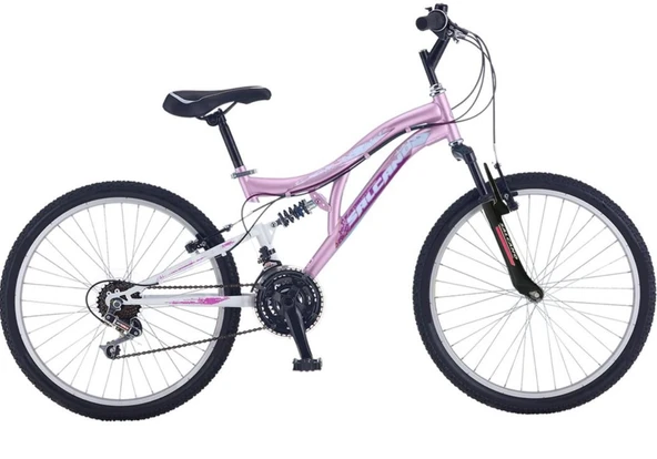 Salcano Helen 24 Jant 21 Vites V-fren Bayan Dağ Bisikleti Çamurluk Hediyeli Pudra Pembe Mor ürün görseli