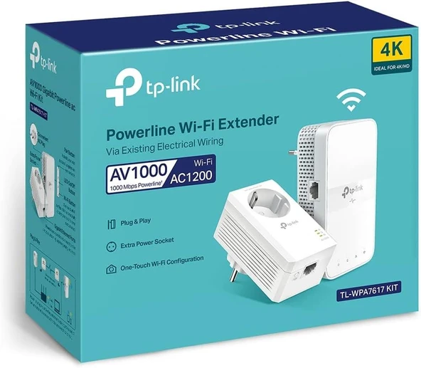 TP-Link TL-WPA7617KIT 300 Mbps Powerline Adaptör - Teşhir - Resim 3
