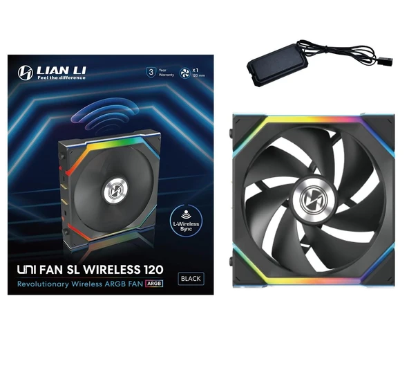 Lian Li UNI FAN SL WIRELESS 1x120mm Siyah Kasa Fanı - 7