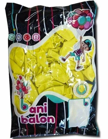 GEMAR-BANI BALON 10'' 26CM SARI 100 LU
