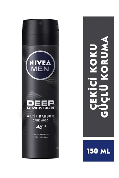 Nivea Deodorant Deep Dimension Erkek 150 ml