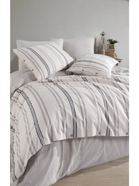 VEROdis Italian Style Naturel Çift Kişilik Nevresim Takımı Krem