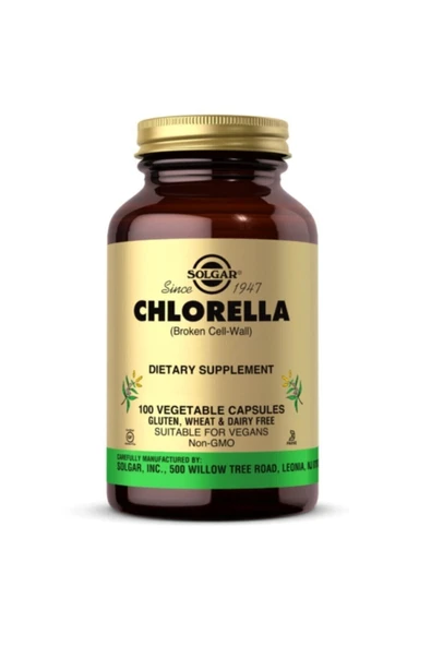 SOLGAR Chlorella 520 Mg 100 Kapsül