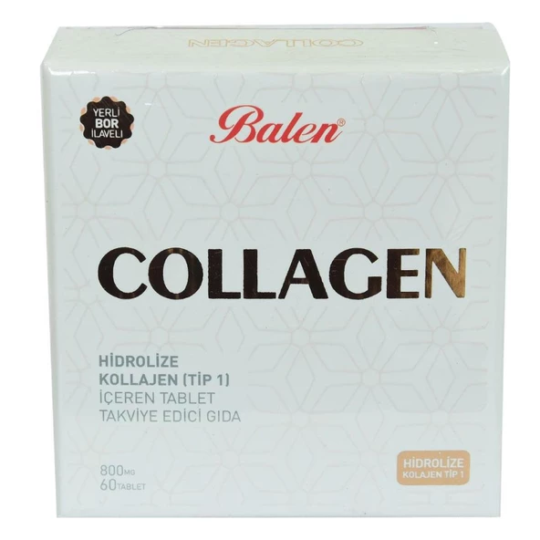 Balen Collagen Hidrolize Kollajen Tip1 Kolajen 800Mg X 60 Tablet