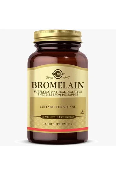 SOLGAR Bromelain 150 Mg 60 Kapsül