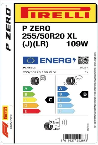 Pirelli 255/50 R20 109W XL PZero JLR Oto Yaz Lastiği (Üretim:2023) - Resim 2