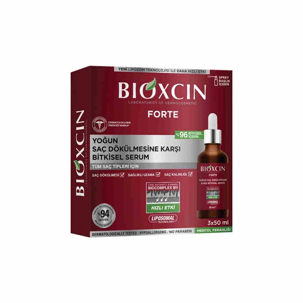 Bioxcin Forte Saç Bakım Serumu 50 ml 3'lü