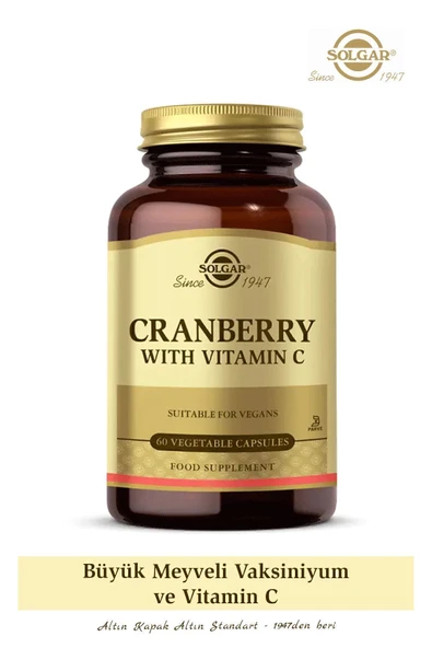 SOLGAR Cranberry With Vitamin C 60 Kapsül