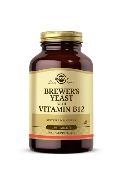 SOLGAR Brewers Yeast With Vitamin B12 250 Tablet