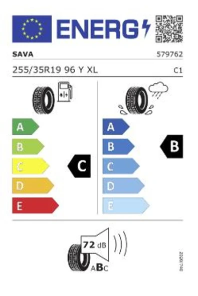 Sava 255/35R19 96Y Intensa UHP 2 XL FP Oto Yaz Lastiği (Üretim: 2024) - Resim 2