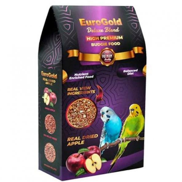 Eurogold Deluxe Blend Gerçek Elmalı Premium Muhabbet Yemi 1 Kg