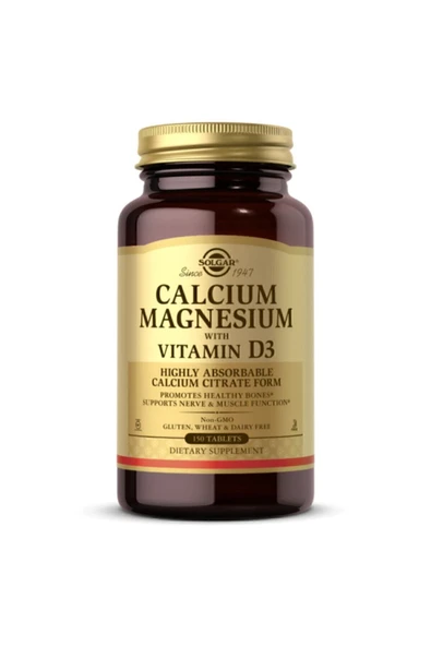 SOLGAR Calcium Magnesium Vitamin D3 150 Tablet