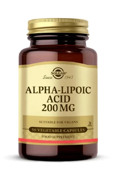 SOLGAR Alpha Lipoic Acid 200 Mg 50 Kapsul (alfa Lipoik Asid) Skt:08.2025 - 3
