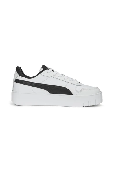 Puma Carina Street 389390 03 Kadın Sneaker Ayakkabı Beyaz Siyah 36-40 - Resim 2
