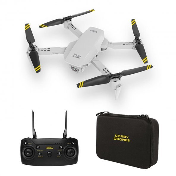 Corby CX017 Wifi Çift Kameralı Katlanabilir 1080P Drone + 2 Bataryalı Set - Resim 2
