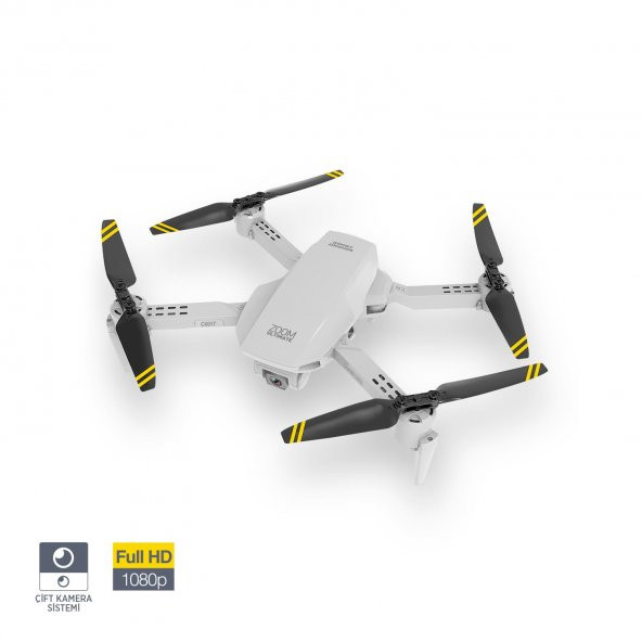 Corby CX017 Wifi Çift Kameralı Katlanabilir 1080P Drone + 2 Bataryalı Set - Resim 3