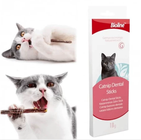 Bioline Kedi Tartar Önleyici Catnip Dental Sticks 10 Gr