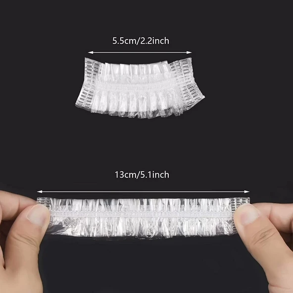 100  Su Geçirmez Kulak Örtüleri Su Geçirmez Kulak Kapları Duş İçin - Resim 2