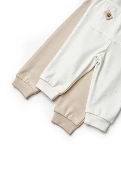 Bebek 2'li Pantolon %100 Organik Pamuk, Bebek-Yenidoğan Serisi - Csy8105 - 8