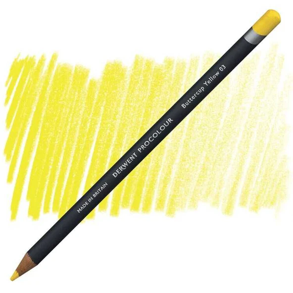 Derwent Procolour Kuru Boya Kalemi  03 Buttercup Yellow ürün görseli