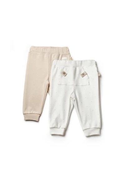 Bebek 2'li Pantolon %100 Organik Pamuk, Bebek-Yenidoğan Serisi - Csy8105 - 2