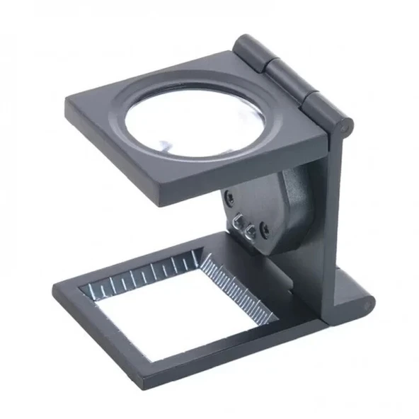 25x25 Mm Full Çelik Kaplı Katlamalı Büyüteç Th9005b ürün görseli 1