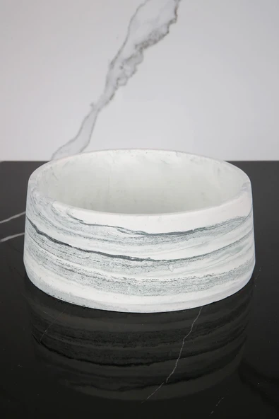 Beton Havluluk Banyo Tuvalet Wc Çok Amaçlı Düzenleyici Tabak 20 Cm - Resim 4