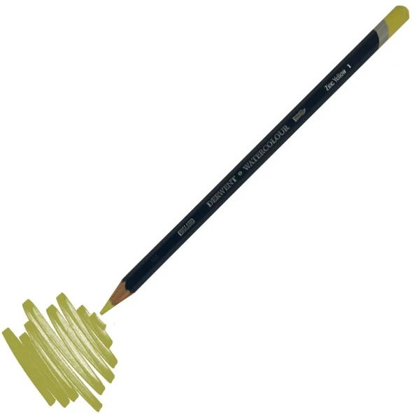 Derwent Watercolour Sulandırılabilir Boya Kalemi  Zinc Yellow ürün görseli