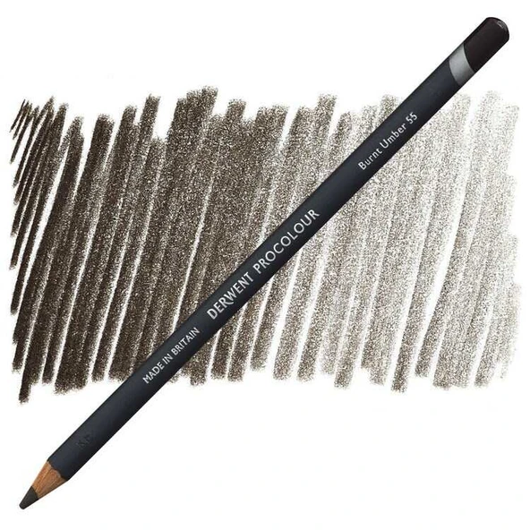 Derwent Procolour Kuru Boya Kalemi  55 Burnt Umber ürün görseli