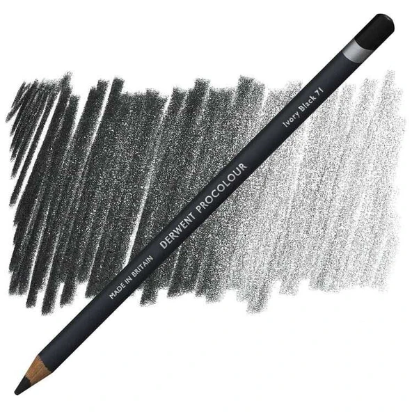 Derwent Procolour Kuru Boya Kalemi  71 Ivory Black ürün görseli