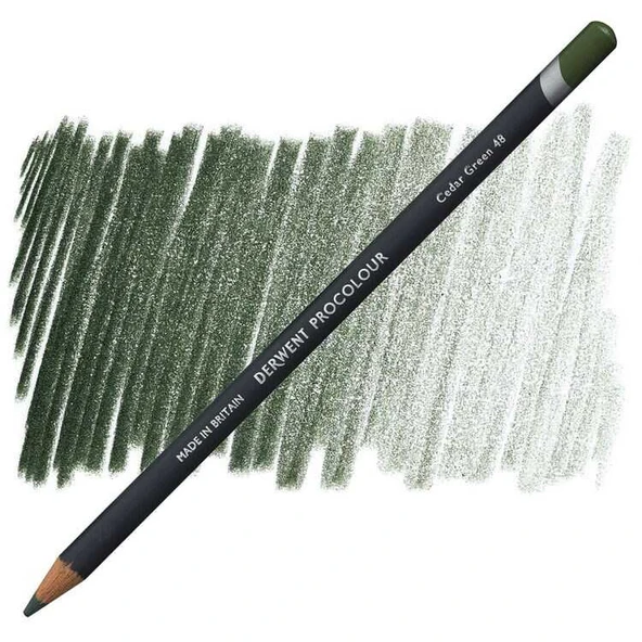 Derwent Procolour Kuru Boya Kalemi  48 Cedar Green ürün görseli