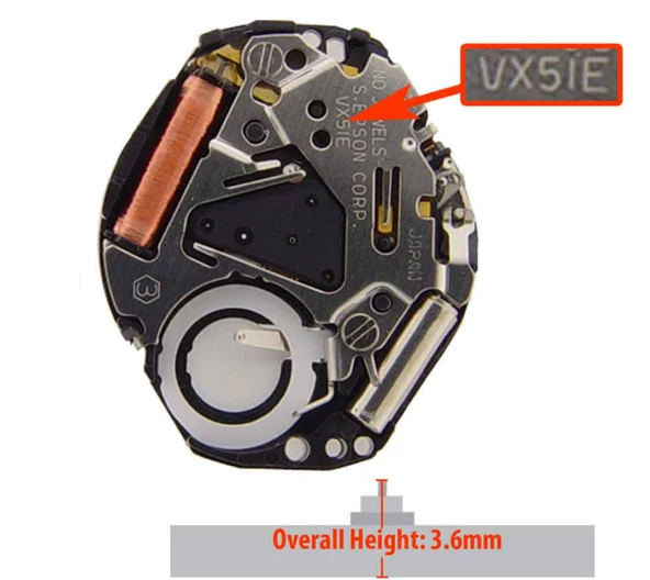 SEIKO VX51E SAAT MAKİNASI - Resim 2