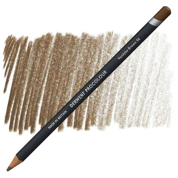 Derwent Procolour Kuru Boya Kalemi  56 Vandyke Brown - 1