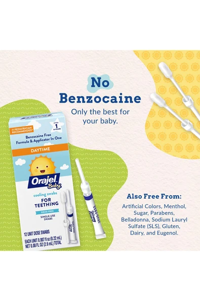 Orajel Baby Daytime Cooling Swabs for Teething 2.6ML - 6