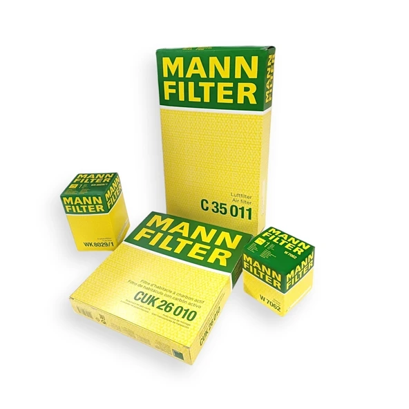 Skoda Fabia 2015-2018 1.4 Dizel CUS Motor Mann Filtre Seti Takımı